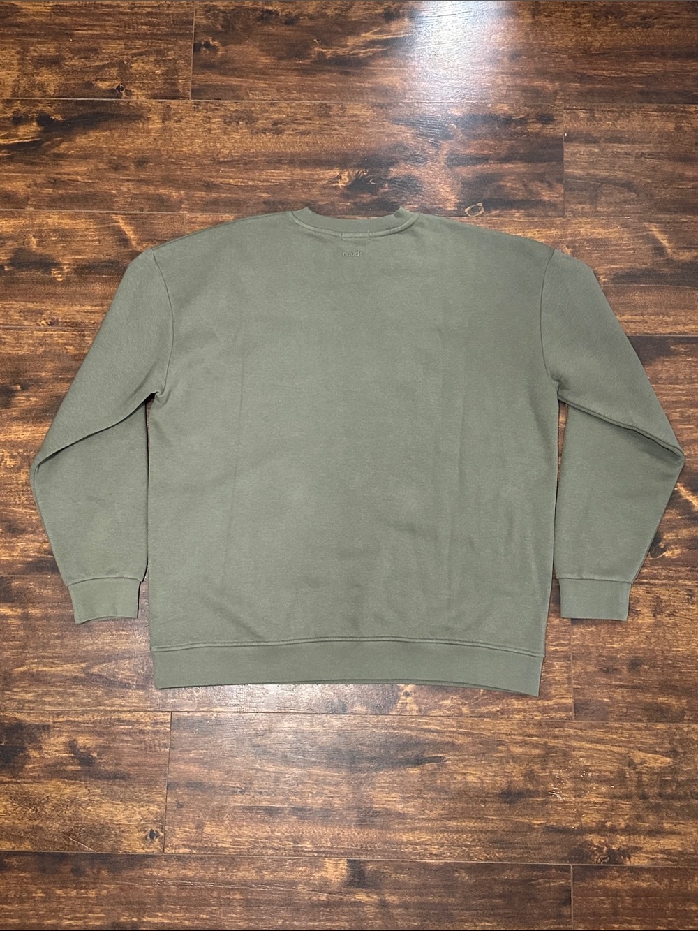 🟢 Nuuds Sage Green Crewneck Sweatshirt Women’s L NWOT EST 2022 Cozy - Picture 4 of 7